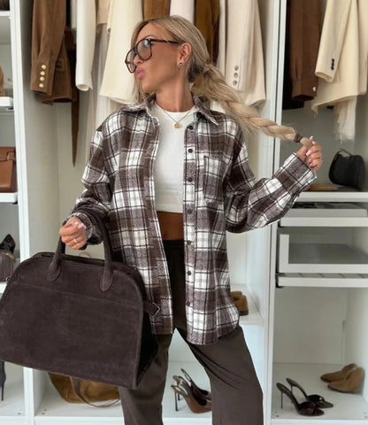 Women's Checkered Overshirt NOVAE