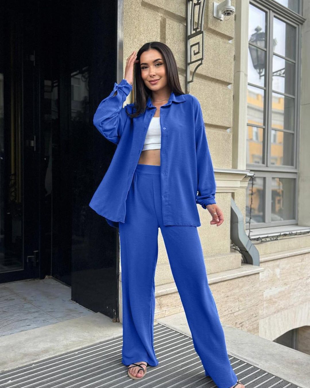 Women's casual two-piece set made of breathable material NOVAE