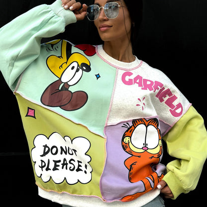 Women's sweatshirt with creative comic design NOVAE