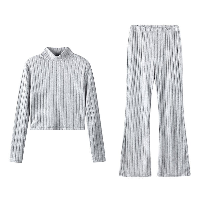 Women's knitwear set with a high-necked design and relaxed fit NOVAE