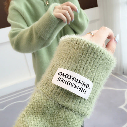 Women's Cozy Hoodie with Drawstring and High Collar NOVAE