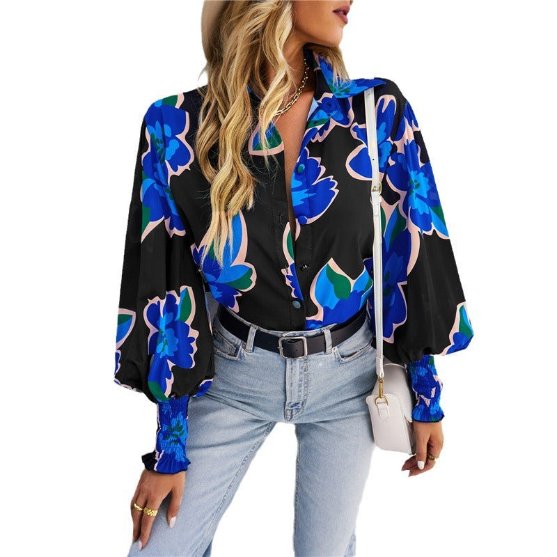 Women's Oversized Check Shirt with Ruffle Details NOVAE