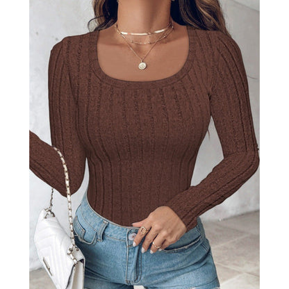 Women's long-sleeved shirt with structured design NOVAE