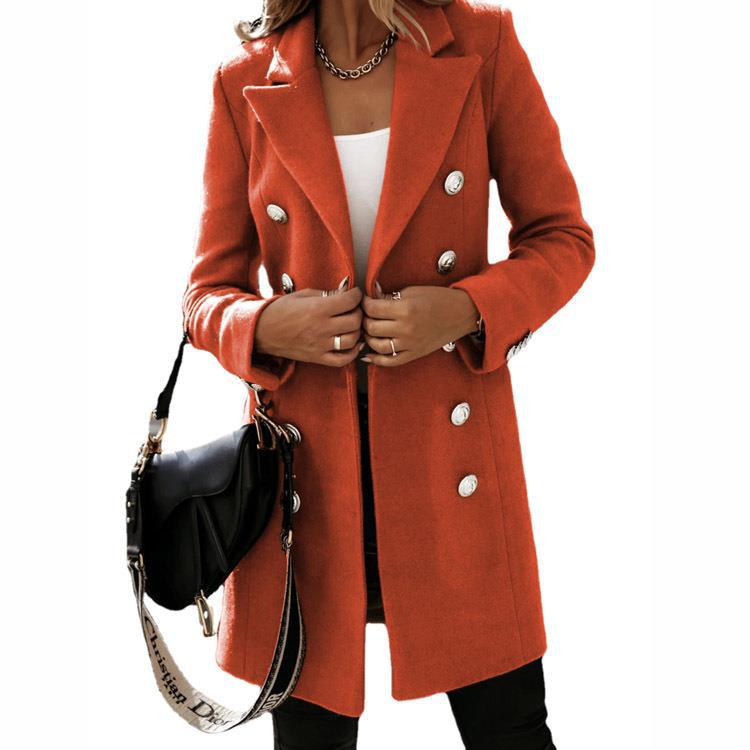 Women's elegant double-button coat NOVAE