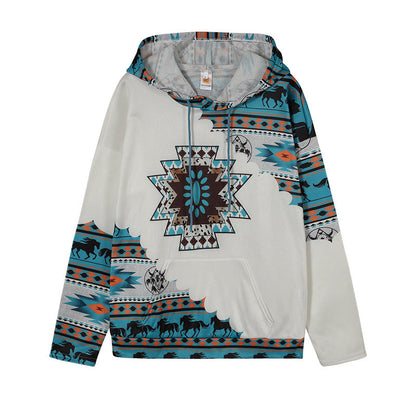 Women's hoodie with innovative tribal design and comfortable fit NOVAE