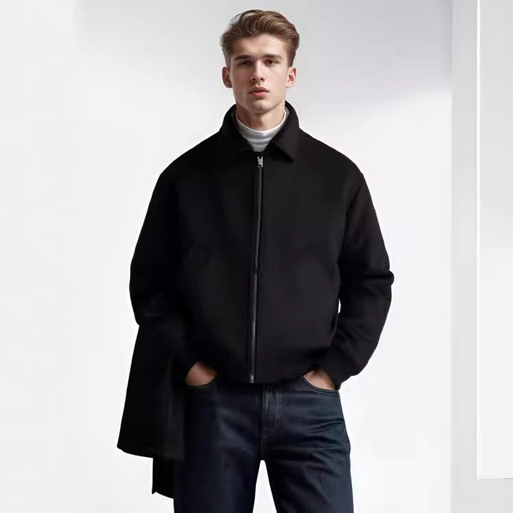 Men's colorful fleece bomber jacket with side pockets NOVAE