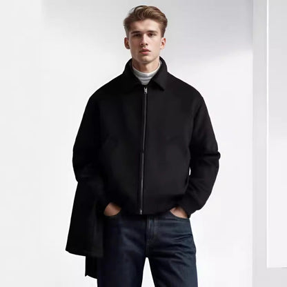 Men's colorful fleece bomber jacket with side pockets NOVAE