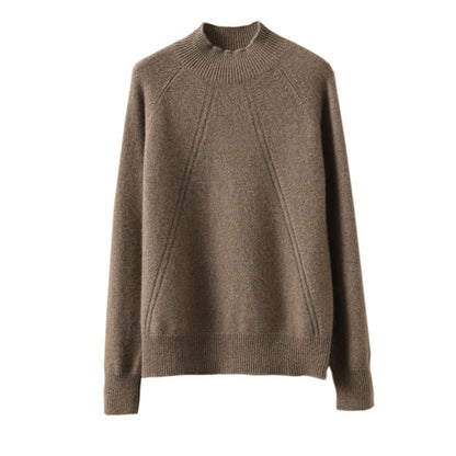 Women's cozy roll-neck sweater made of fine material with a relaxed fit NOVAE