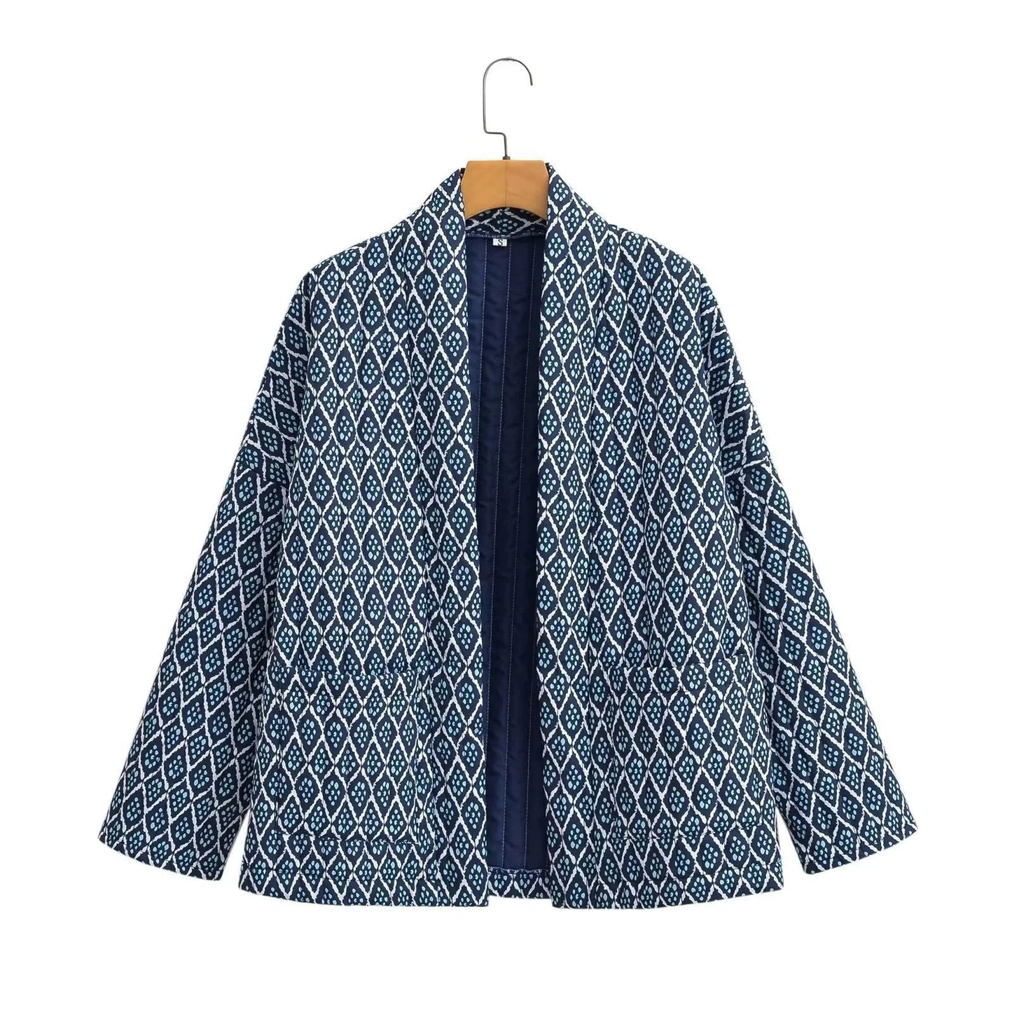 Women's kimono jacket with elegant pattern and relaxed fit NOVAE