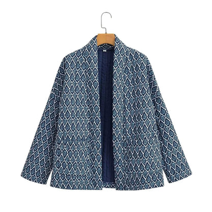 Women's kimono jacket with elegant pattern and relaxed fit NOVAE