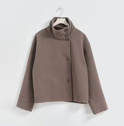 Women's modern and practical short jacket with high-closing collar NOVAE