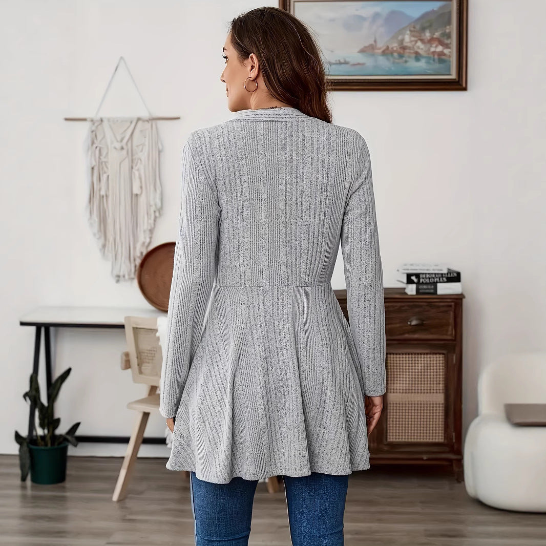 Women's Long Cardigan with Swing Hem NOVAE