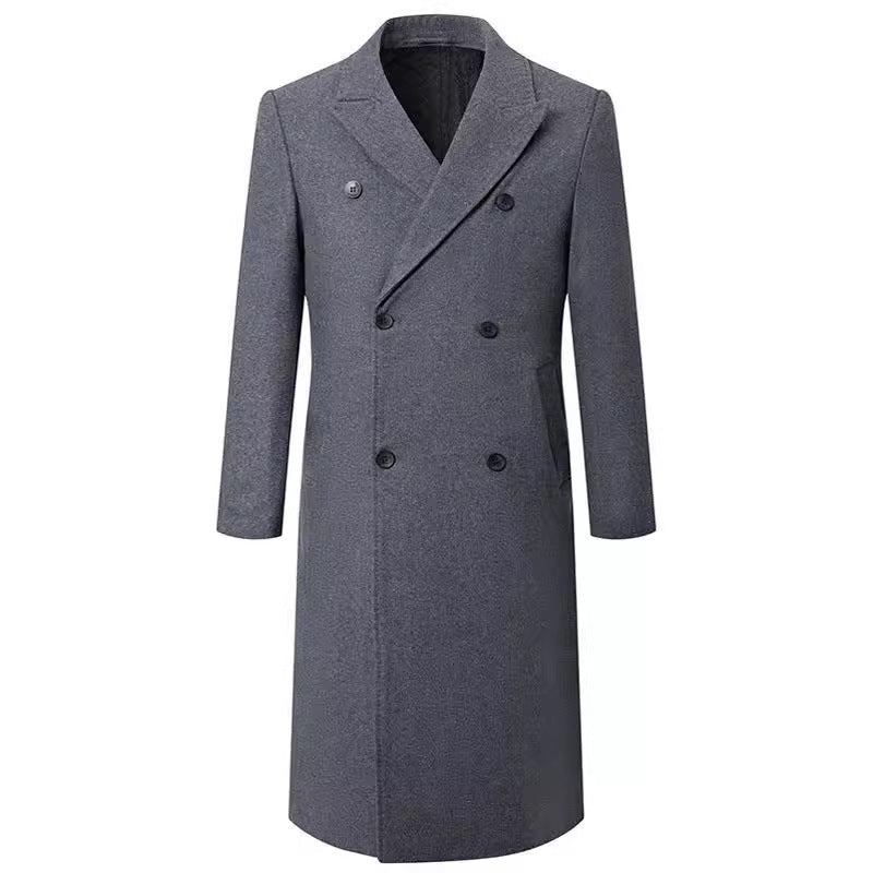 Men's elegant double-front coat with traditional collar NOVAE