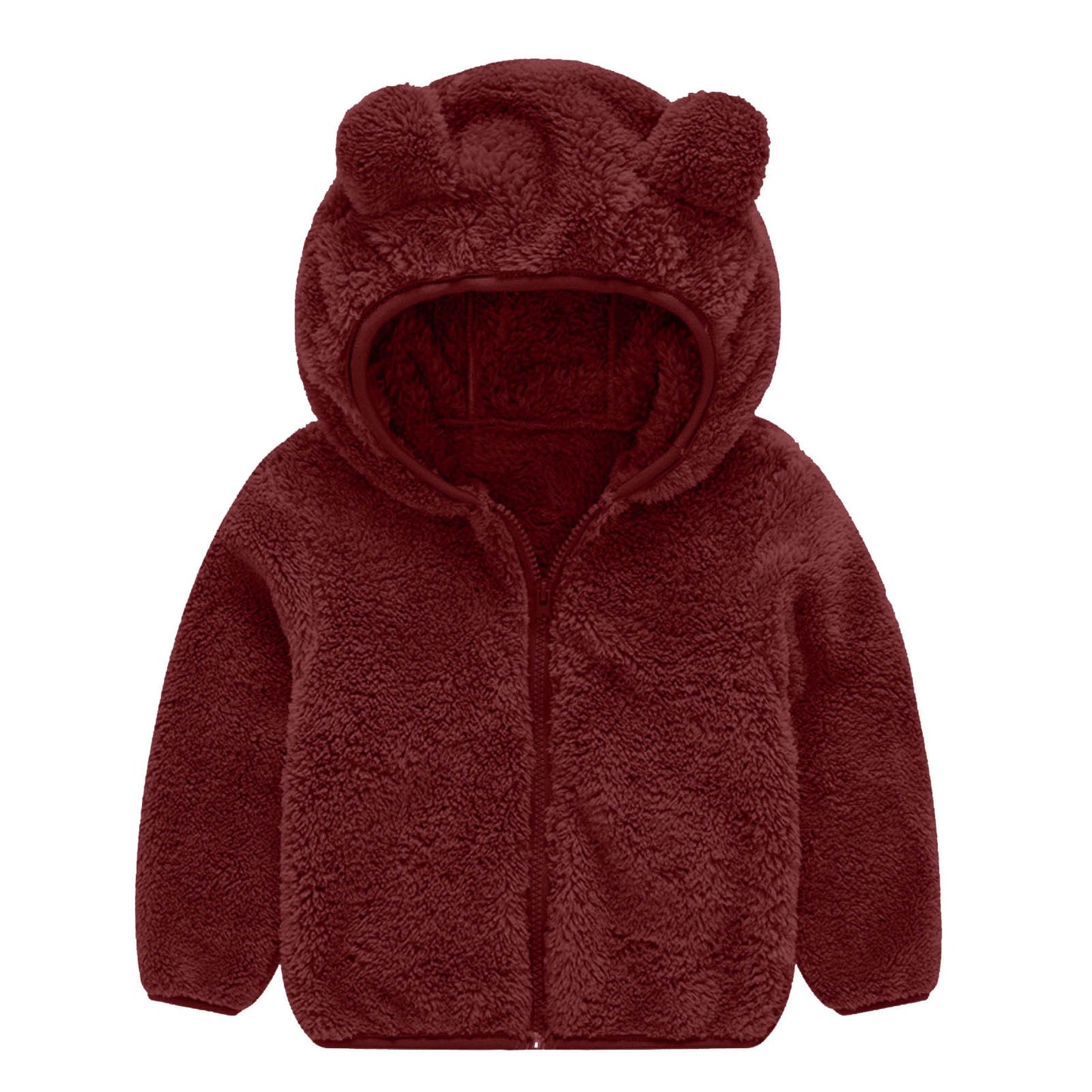 Women's fleece jacket with cute bear ear design NOVAE