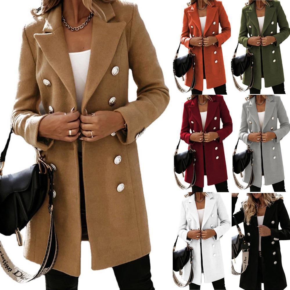 Women's elegant double-button coat NOVAE