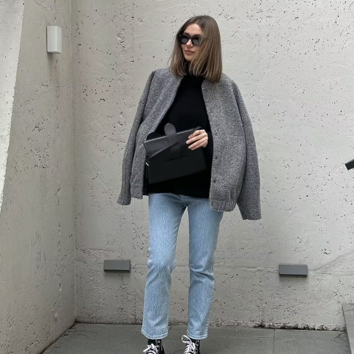 Women's casual oversized jacket made of high-quality fabric NOVAE