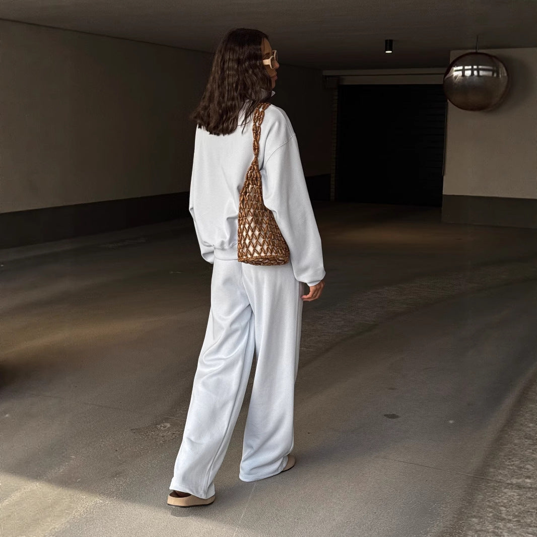 Women's sporty set with high collar and elastic waistband NOVAE