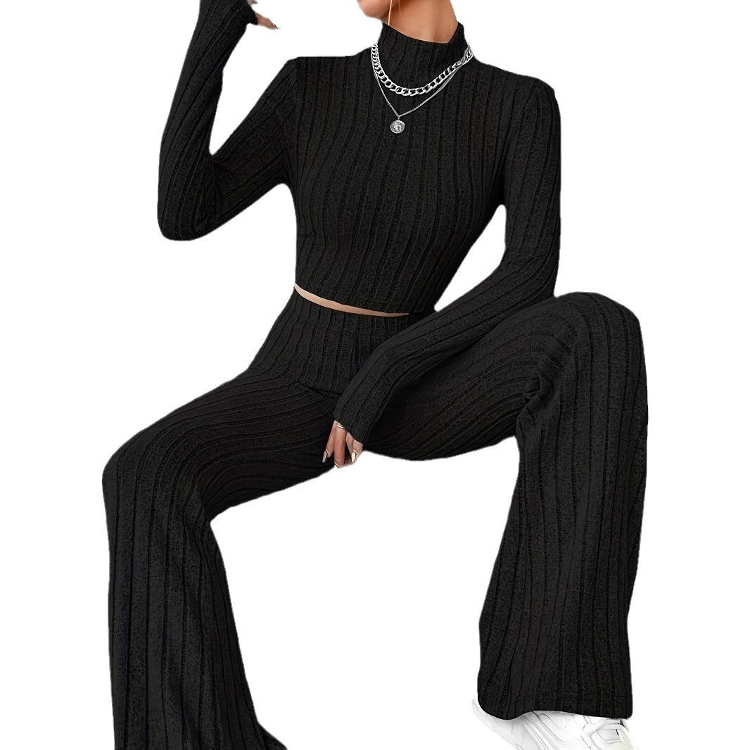 Women's elegant knitwear set with a high fit and structured design NOVAE