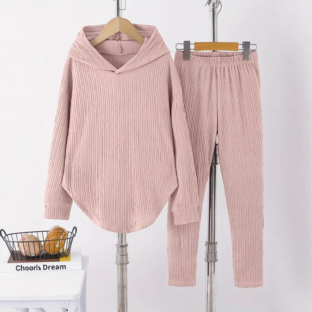 Women's casual sweatshirt and pants set with structured design NOVAE