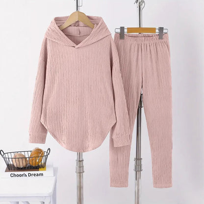 Women's casual sweatshirt and pants set with structured design NOVAE