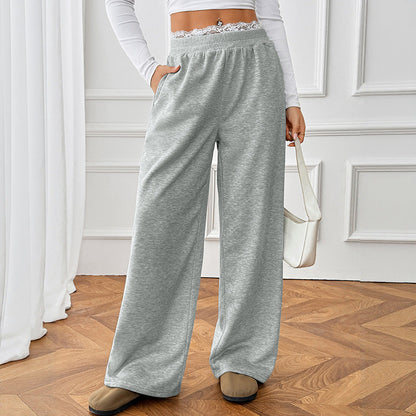 Women's Comfortable and Casual Long Trousers with Elastic Waistband NOVAE