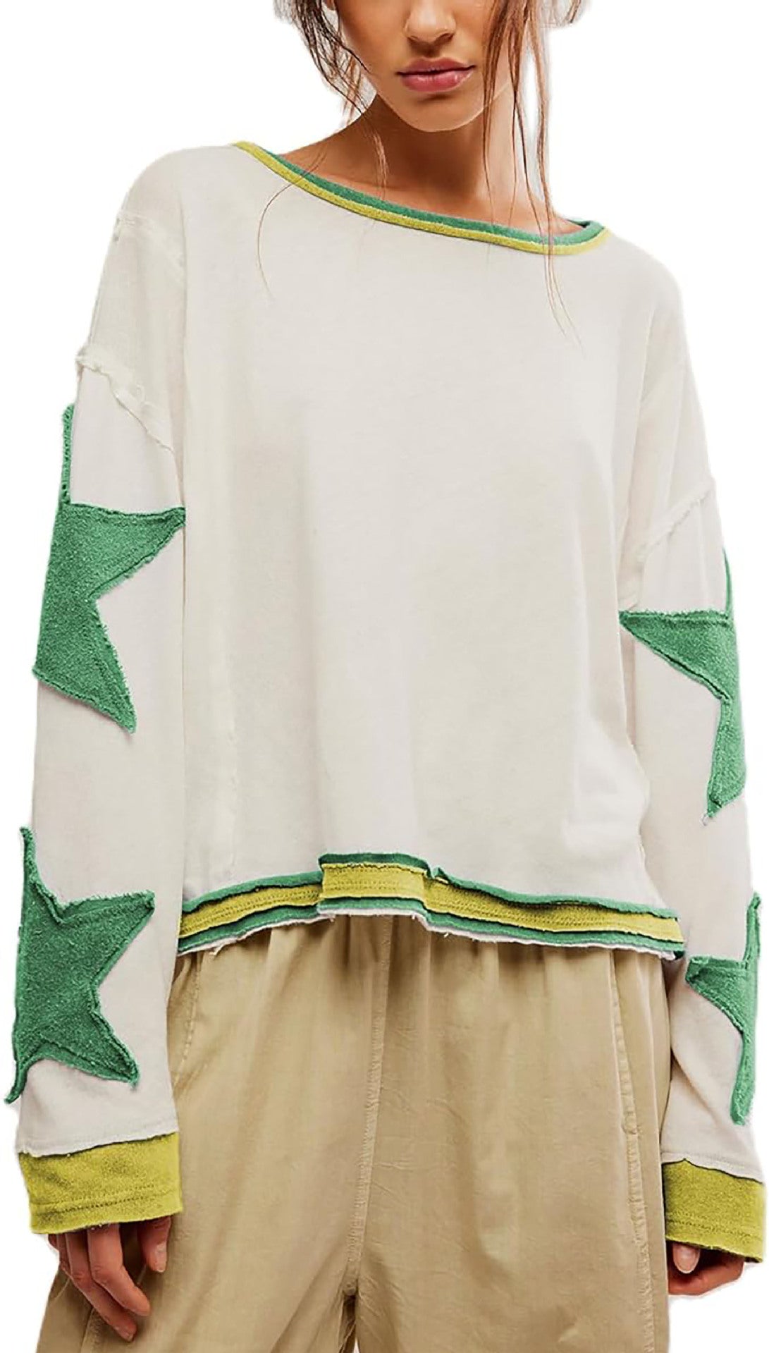 Women's casual sweater with star design NOVAE