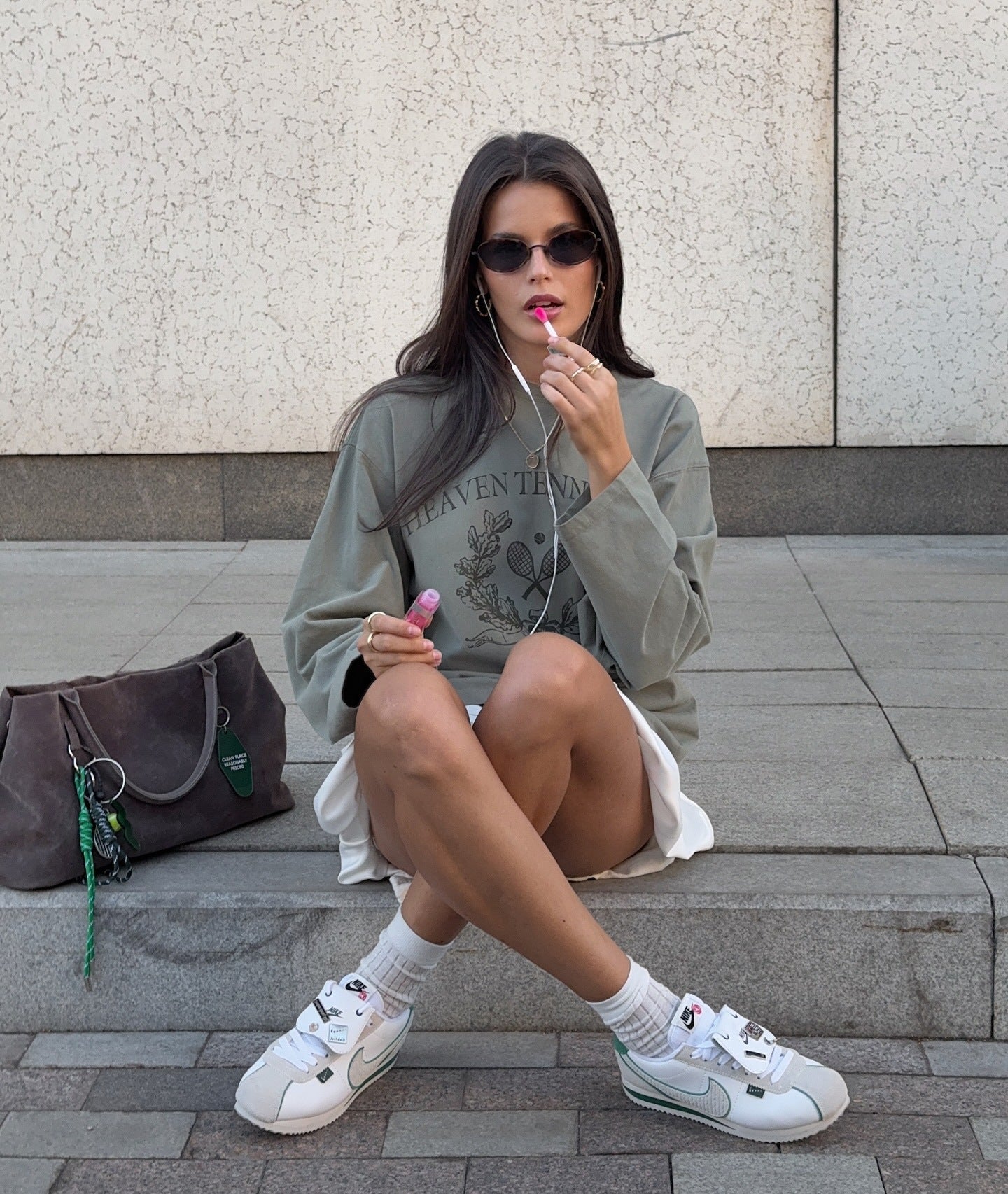 Women's casual long-sleeved shirt with creative print design NOVAE