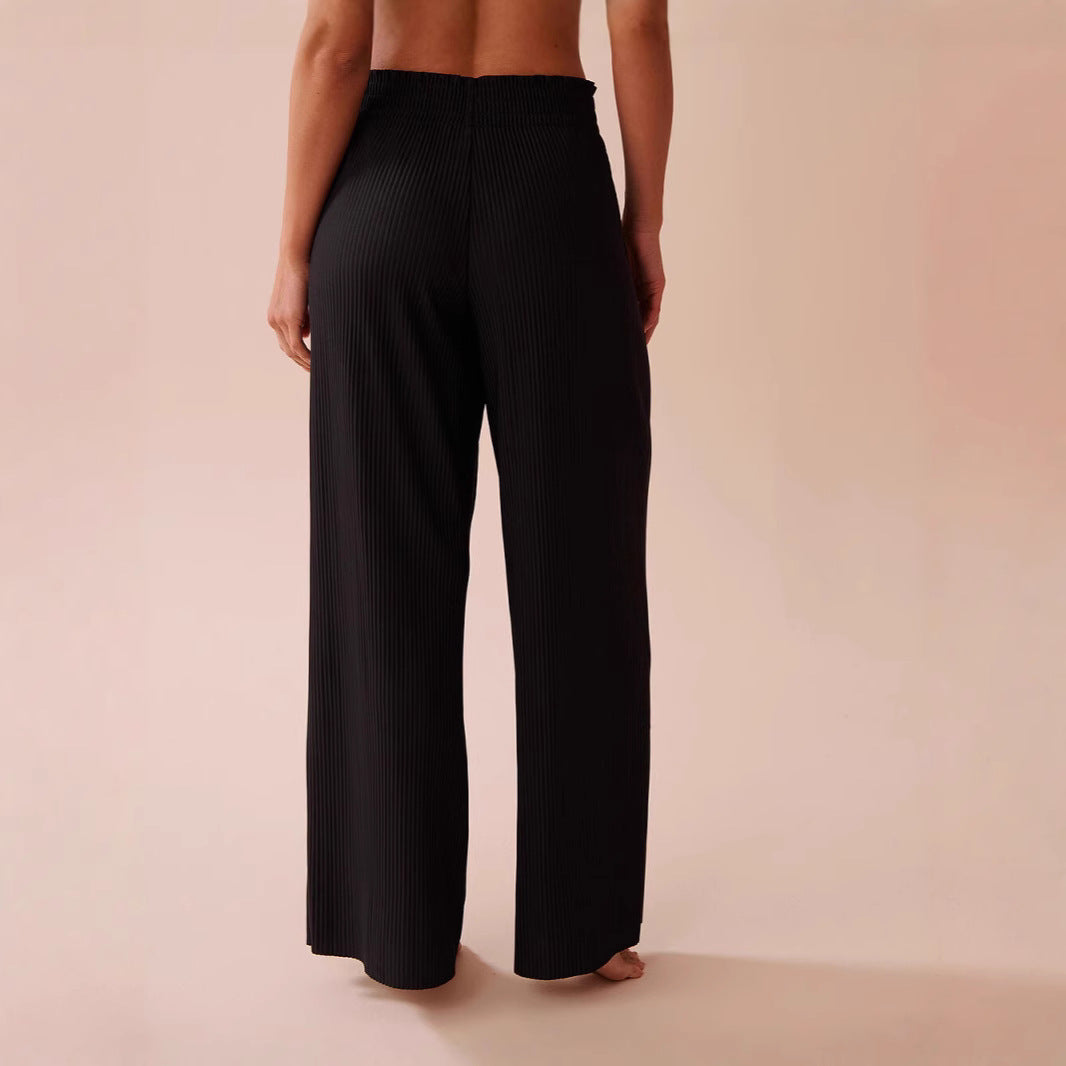 Women's elegant pleated casual trousers NOVAE