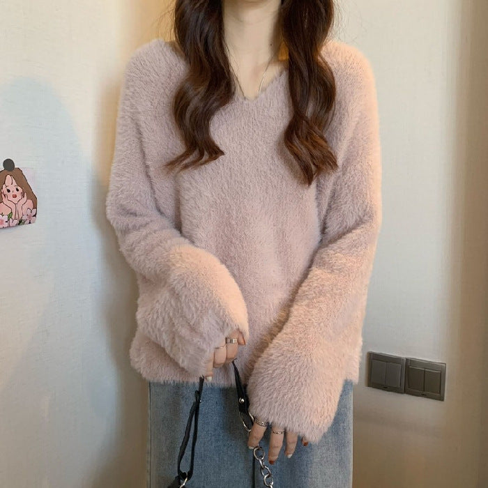 Women's Fluffy Oversized Sweater NOVAE