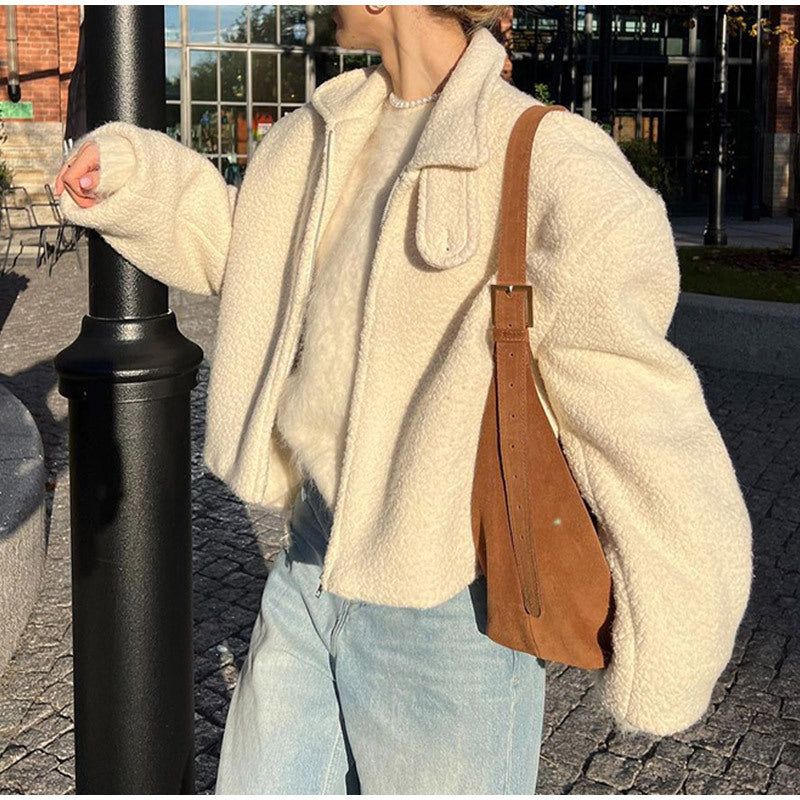 Women's cozy jacket in a stylish oversized design NOVAE