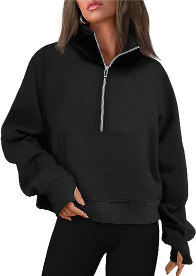 Women's Oversized Sweatshirt with High Collar NOVAE
