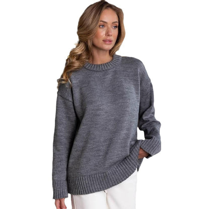 Women's chunky knit sweater with a relaxed fit and ribbed cuffs NOVAE