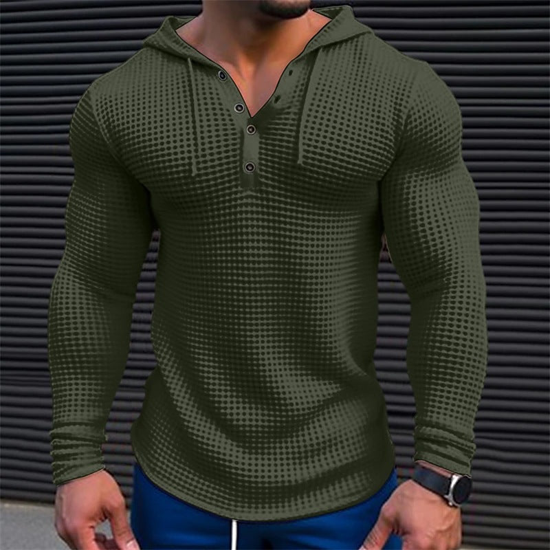 Men's hoodie with structured design and collar NOVAE