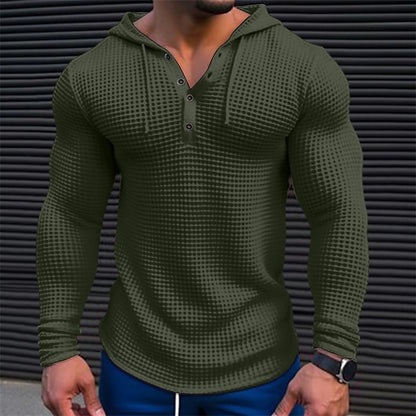 Men's hoodie with structured design and collar NOVAE