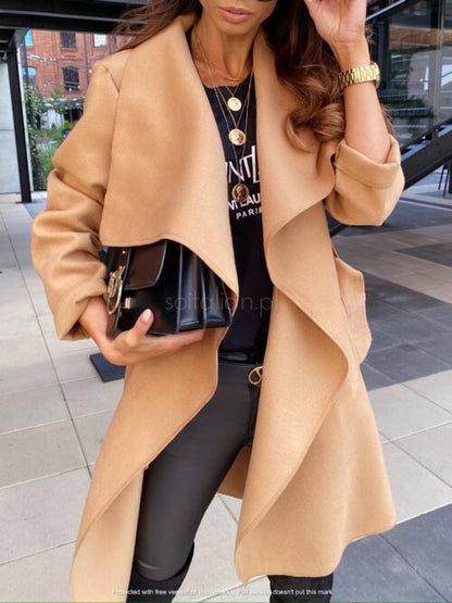 Women's elegant, sassy coat in a casual wrap design NOVAE