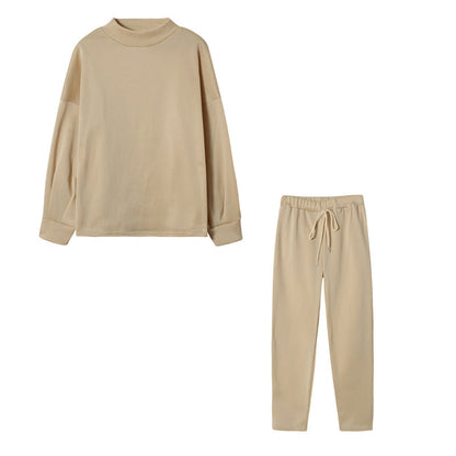 Women's sporty jogging suit set with a comfortable cut and high collar NOVAE