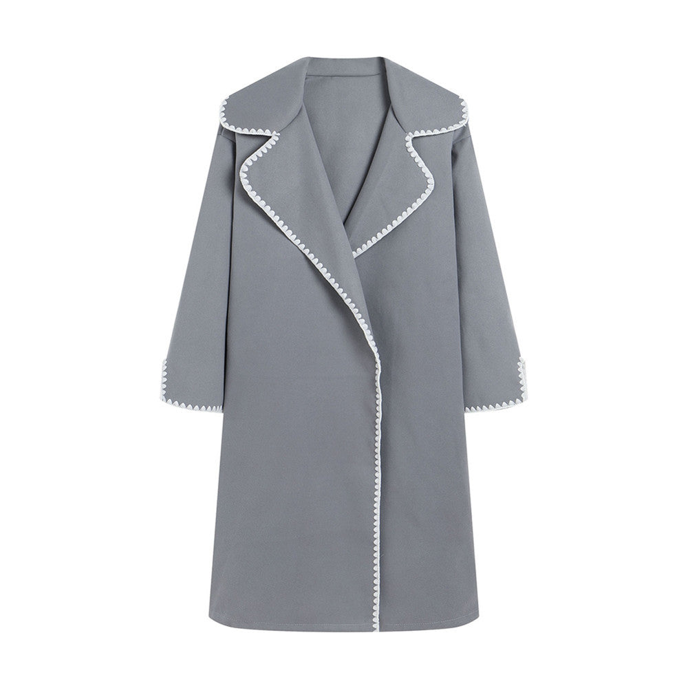 Women's Fashionable Transitional Blazer with Decorative Edges NOVAE