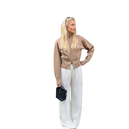 Women's Elegant Cardigan with Full Zip NOVAE