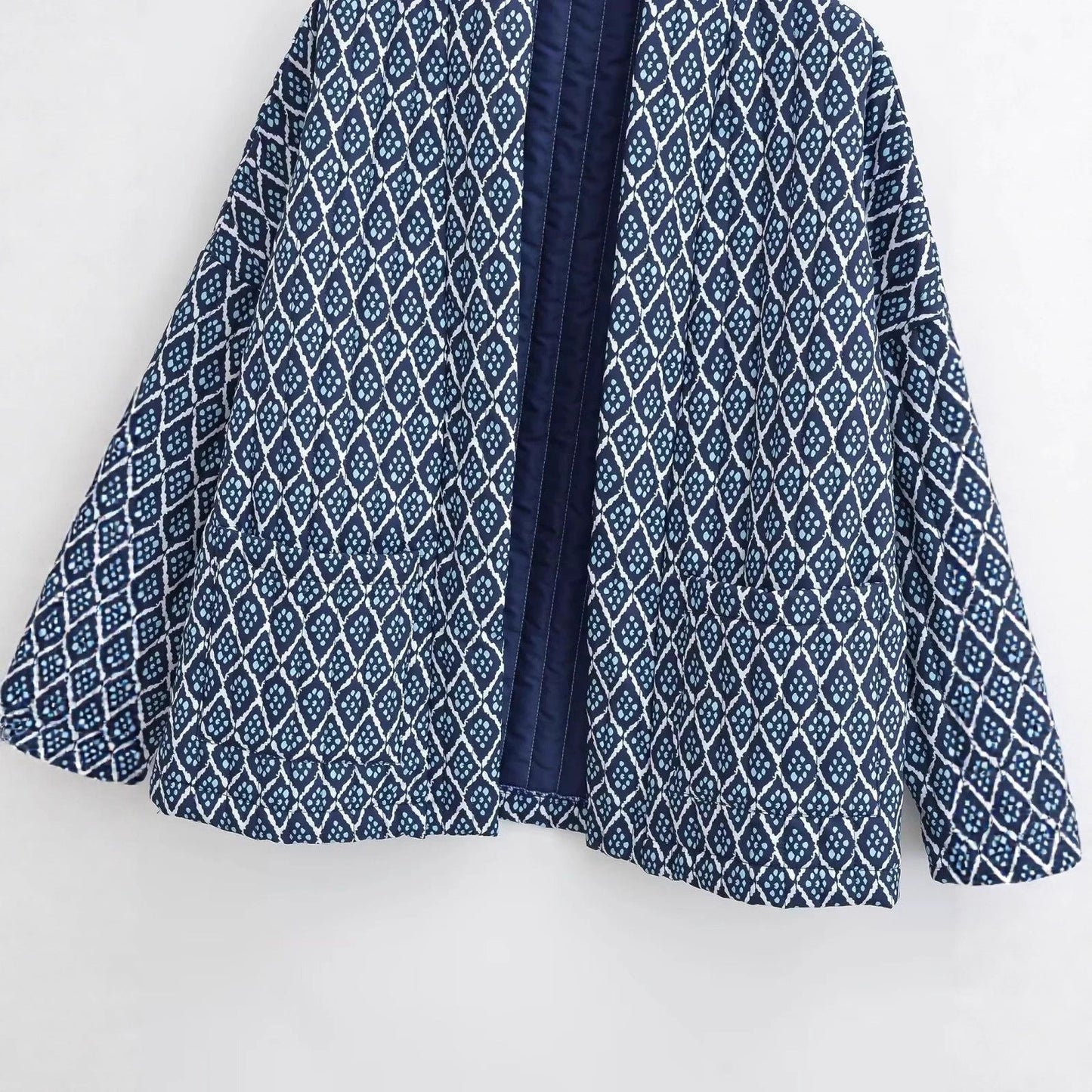Women's kimono jacket with elegant pattern and relaxed fit NOVAE