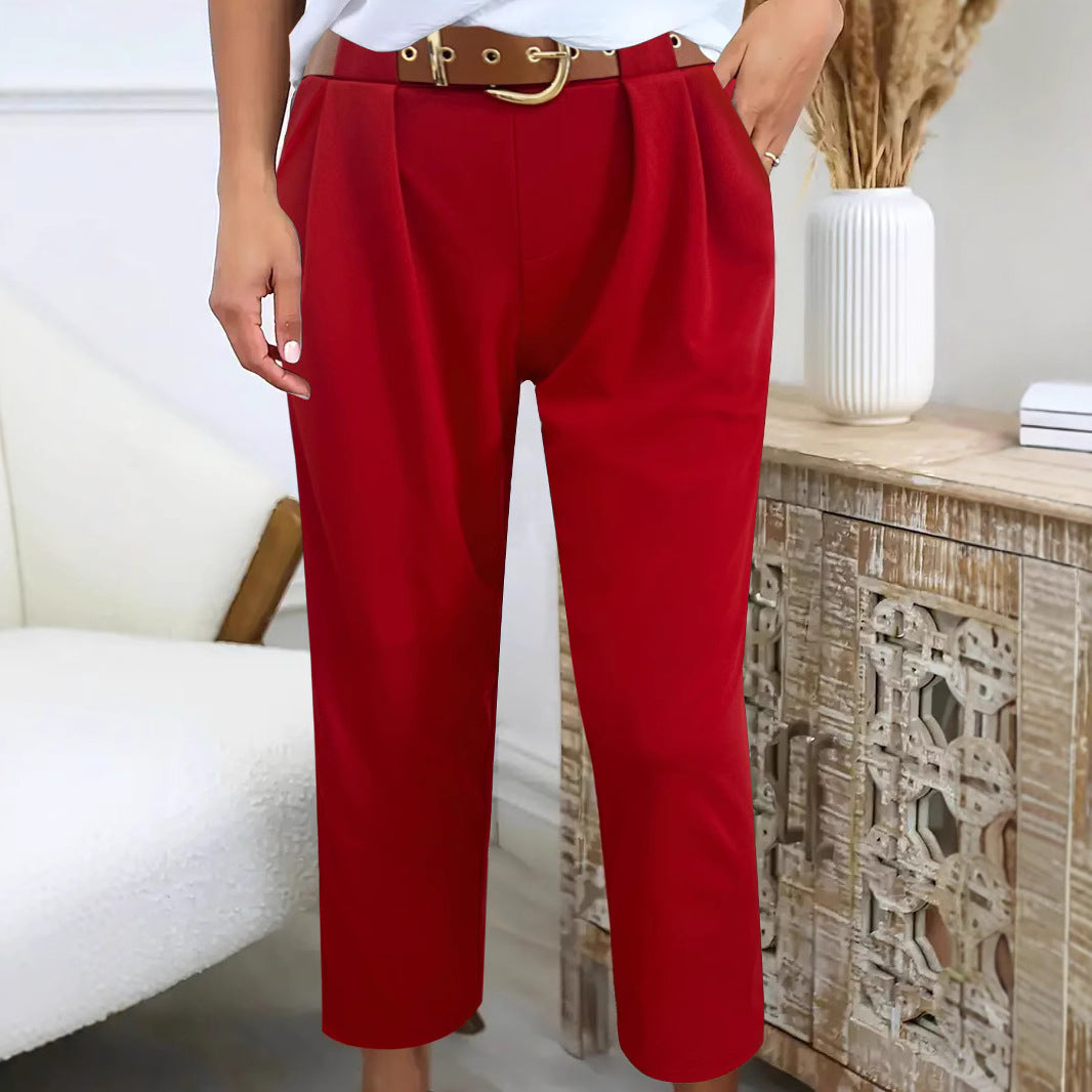 Women's Classic High-Waisted Wide-Leg Trousers NOVAE