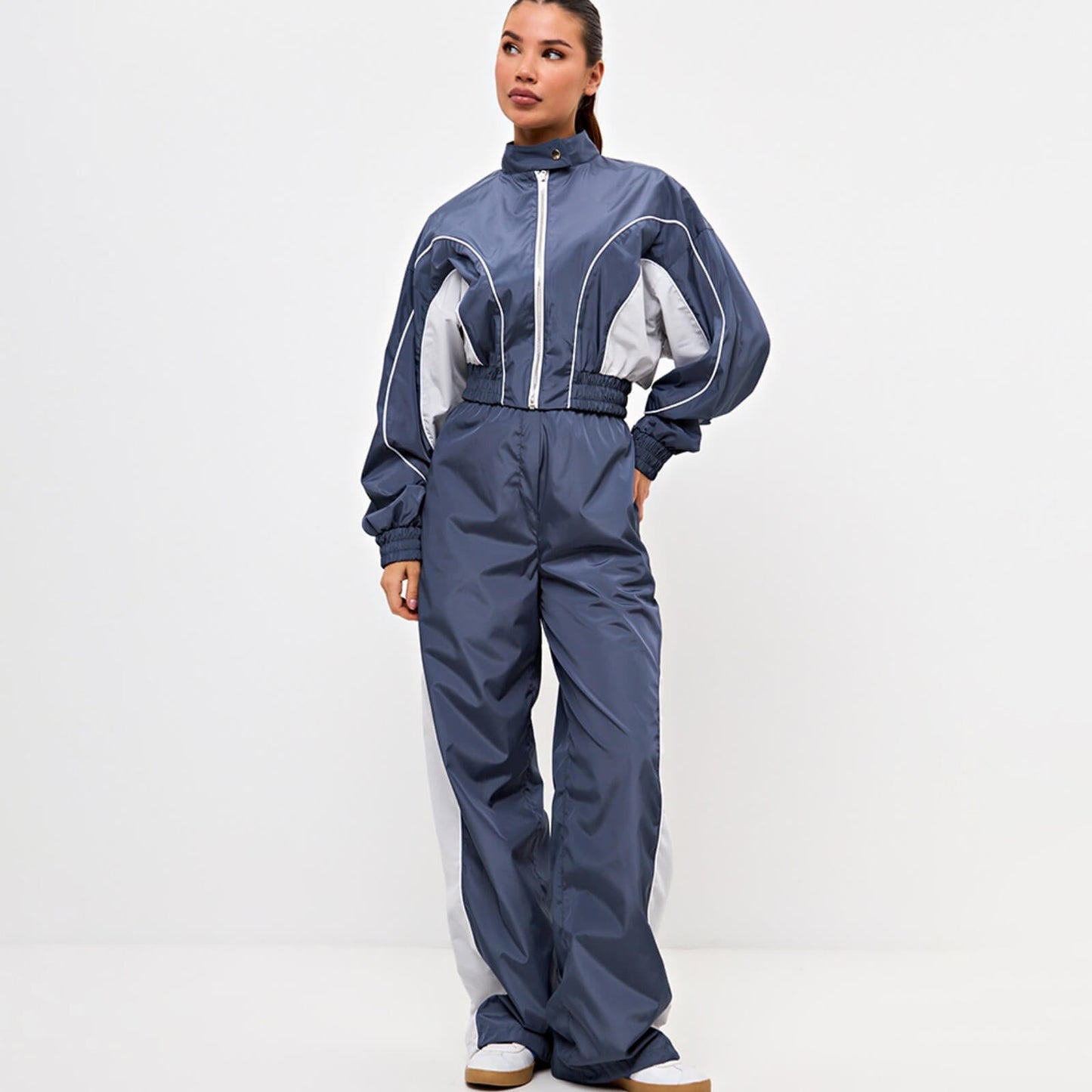 Women's stylish jumpsuit with elastic waistband and practical pockets NOVAE