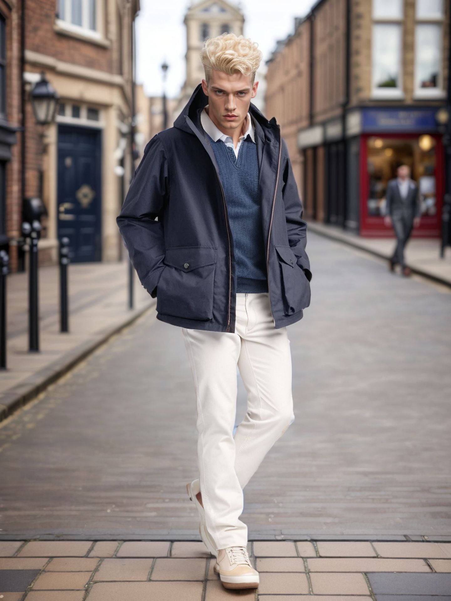 Men's functional transitional jacket with detachable hood NOVAE