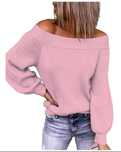 Women's Off-Shoulder Knit Sweater NOVAE