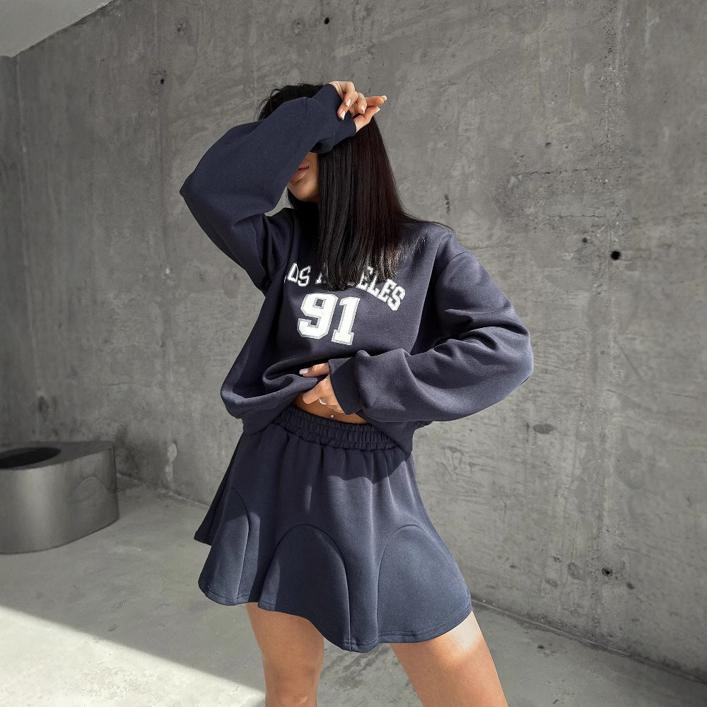 Women's Sporty Sweater and Skirt Set NOVAE