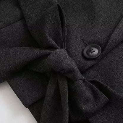 Women's fashionable short jacket with an elegant cut and practical details NOVAE