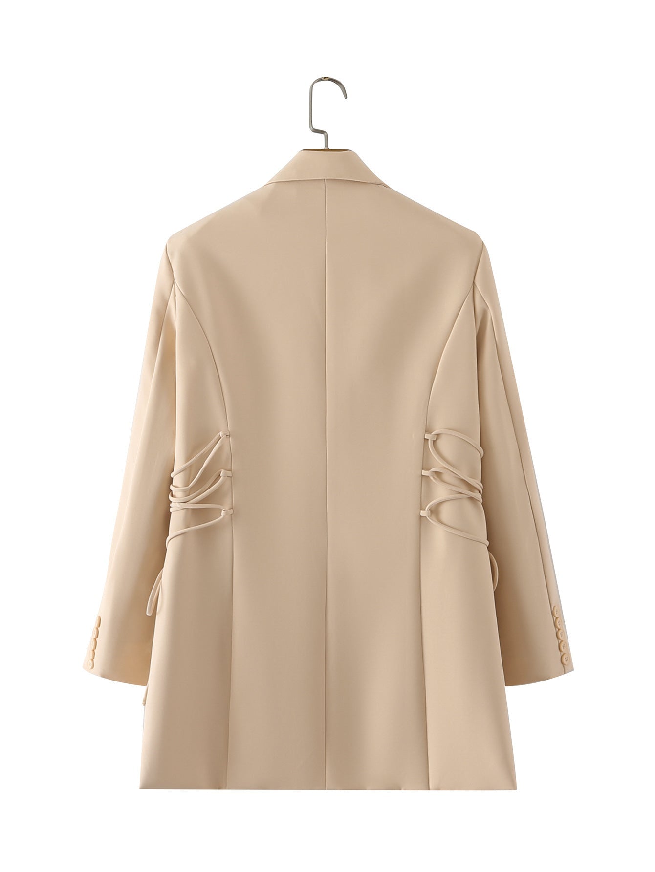 Women's fashionable blazer with sophisticated lacing details and practical pockets NOVAE