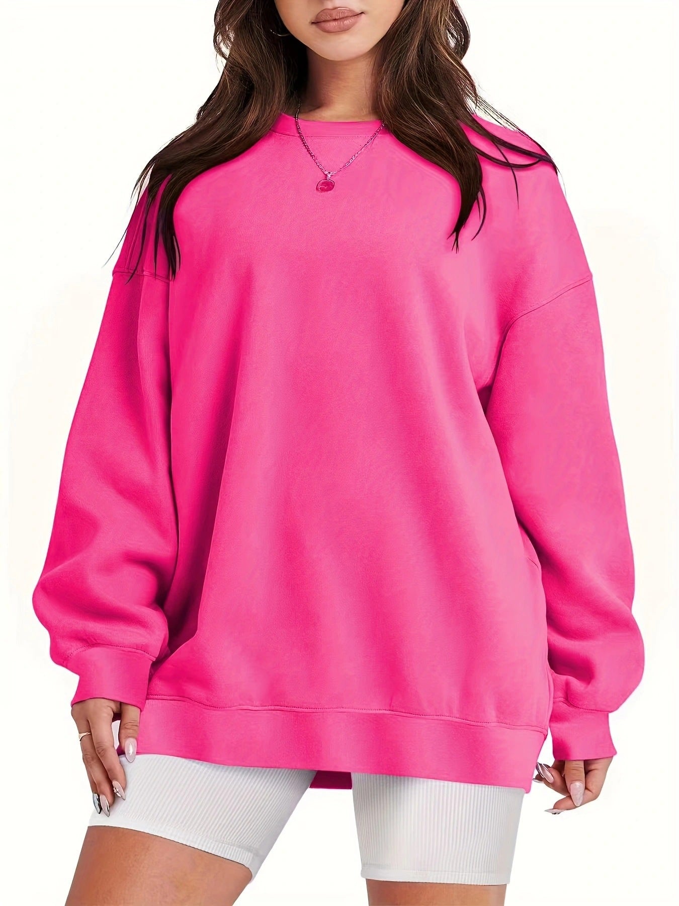Women's oversized sweatshirt with a relaxed fit NOVAE