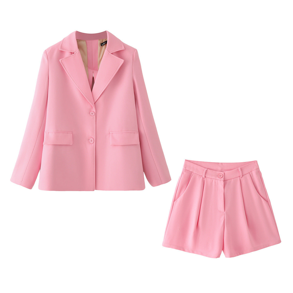 Women's blazer and shorts set with elegant cut and practical pockets NOVAE