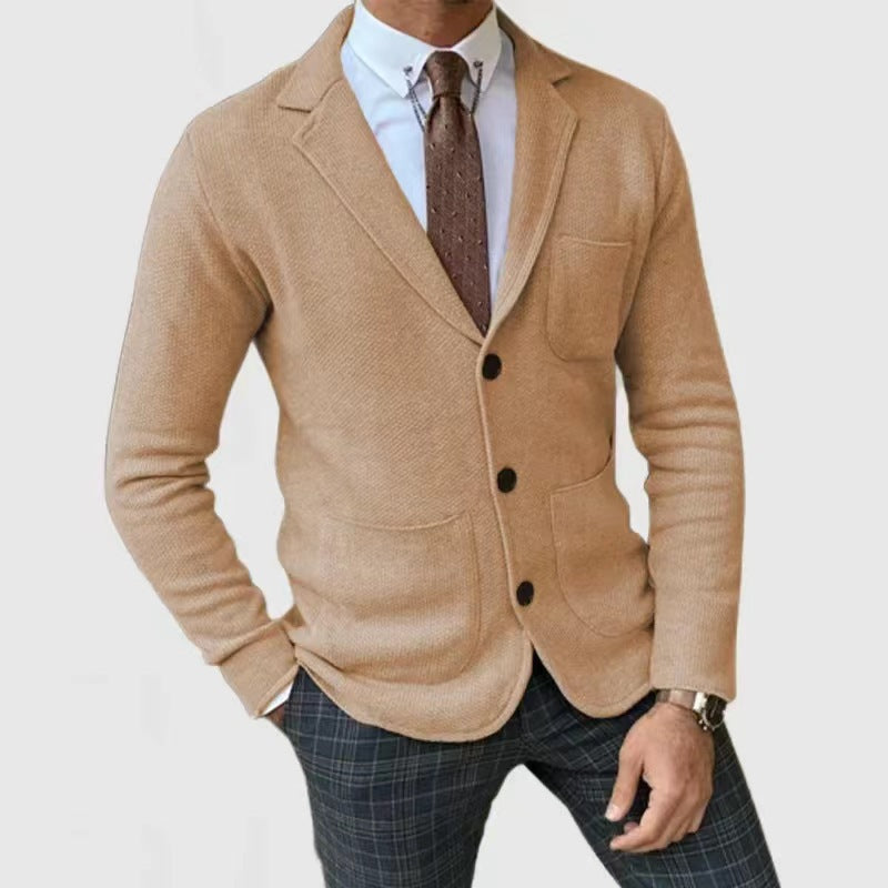 Men's stylish cardigan with practical pockets NOVAE