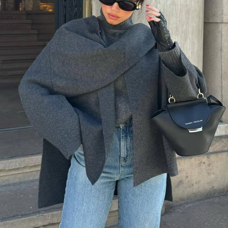 Women's elegant hooded shirt NOVAE